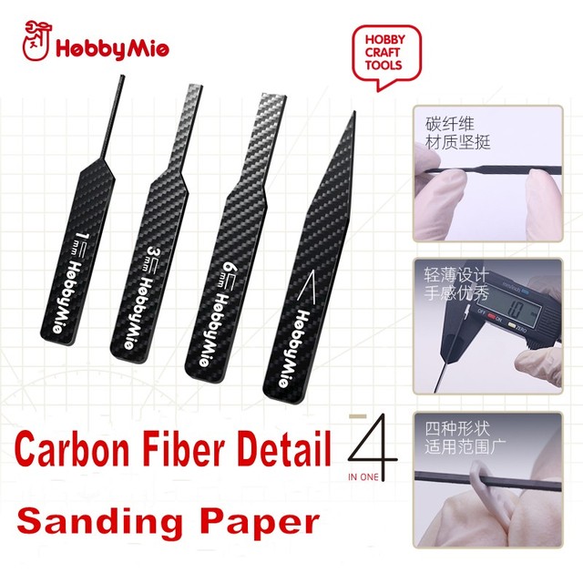 Hobby Mio 1mm Special-shaped Carbon Fiber Sanding Paper Grinding Board  Models Polishing Tool For Plastic Model Hobby Tools Diy - Model Building  Tool Sets - AliExpress